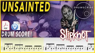 Unsainted - Slipknot | Drum SCORE Sheet Music | 