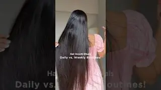 Hair Growth Rituals: Daily vs. Weekly Routines! #shorts #haircare | Mishti Pandey