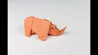 Origami Rhinoceros; How to make an Origami Rhinoceros  origami rhino step by step