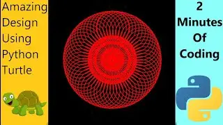 Python Turtle Code For Amazing graphic animation design | python turtle Art 