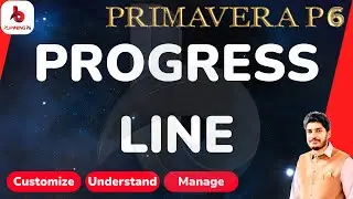 How to show and customize progress line in primavera p6 time scale | Purpose of progress line in p6