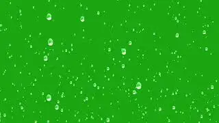 rain control effect green screen