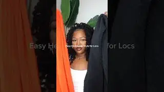 Another Easy Headwrap Style for Locs #locs #headwrapstyles #locstyles #headwraptutorial