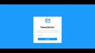 Email subscription form using HTML & CSS  #css