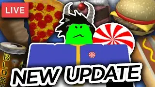 'FOOD SHOP' UPDATE in ROBLOX COOKING ROLEPLAY🍴😋(New Update - LIVE with FANS)