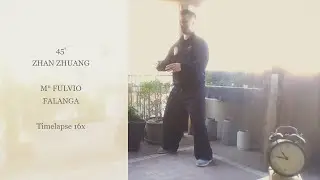 45 min ZHAN ZHUANG Time Lapse Hard Qi Gong Training Esercizio del palo eretto - M F. Falanga Fu Lin