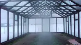 Запуск верхнего полива теплицы