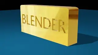 Blender 3D - TEXTO ESCULPIDO EM  MALHA