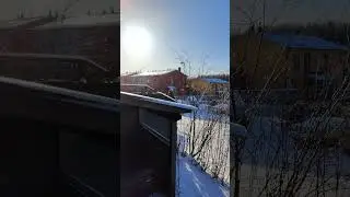 What a beautiful day 😍 #beautiful #sunny #shorts #helsinki #snow
