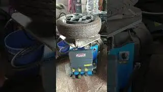 надуваем колесо бензином)