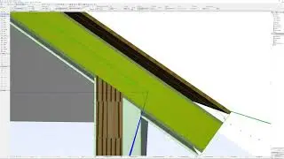 Tutorial ArchiCAD Multidächer Verschneidungsprioritäten und Vordach Schichten Darstellung