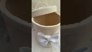Barattolo in feltro con coperchio