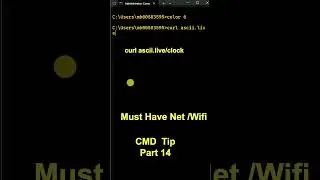curl ascii live clock 
