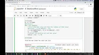 Python - How to find the max value in a sub list and its index value