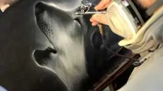 Airbrush Hood - Airbrush Motorhaube - Wolf Motive Step by Step - El Piti