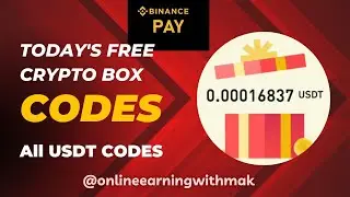Today's Free Crypto Box Codes | BIG USDT Codes | Claim Binance Free Crypto Box Codes NOW #binance