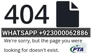 PTA We're sorry but the Page you were looking for doesn't Exist error Resolve