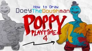 How to Draw Doey the Doughman from Poppy Playtime 4 🧊🪚