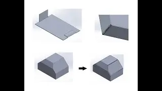 Sheet Metal Design (Close Corner, Convert to Sheet Metal, Mitter Flange, Cut List, Rip, Insert Bend)