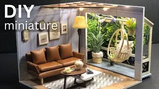 How to make a gorgeous living room | DIY miniature house | What a tiny world