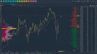 Full Market Depth with Rithmic connection. Level 2 indicator on the chart