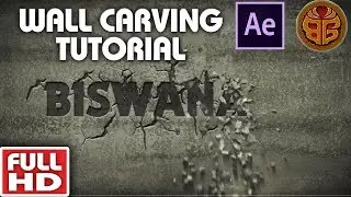 AMAZING WALL CARVING TEXT EFFECT TUTORIAL IN AFTER EFFECTS || MOTION GRAPHICS AND VFX
