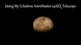 High Moon Zoom view from my Celestron AstroMaster 130EQ Telescope
