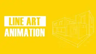 line art Animation In After effects | no plugins