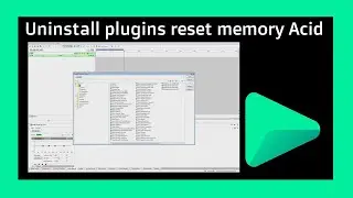 Acid pro - How to uninstall plugins reset user data (plugins failed, unavailable or ignored)