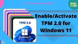 How to enable TPM 2.0  ||  How to activate TPM 2.0  ||  TPM 2.0 gigabyte motherboard-AMD 🔥🔥