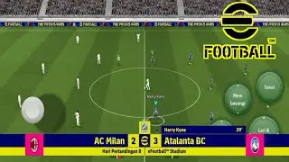 E FOOTBALL MOBILE MILAN V ATALANTA‼️REDMI NOTE 9