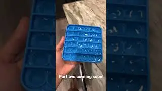 Making tiny cute pop it ice cubes.
