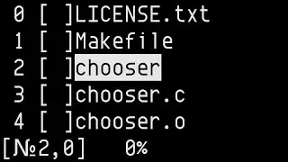 chooser, ncurses application to interactively filter input through pipe