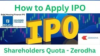 How to Apply For IPO in Shareholder Quota From Zerodha | UPI Method | ICICI Prudential AMC IPO |