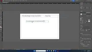 INdesign for creating design board