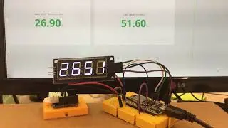 Temperature and humidity measurements on a cloud dashboard using DHT22 and NodeMCU