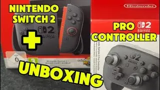 *NINTENDO SWITCH 2 + PRO CONTROLLER* UNBOXING