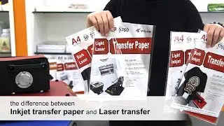 what are the differences between inkjet transfer paper and laser transfer paper