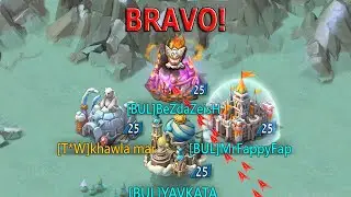 Double Rallies Against My Guild Mate | T5/T4 Rallies - Lords Mobile