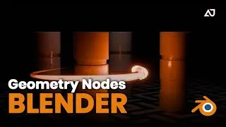 Glass Serpent – A Geometry Nodes Animation