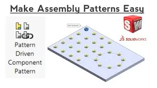 #solidworks Tutorial - Use of Pattern Driven-Component Pattern In assembly