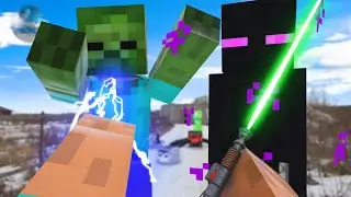 Minecraft vs Star Wars in real life