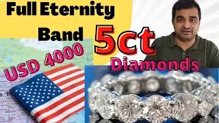 lab grown eternity band 5ct $4000 #newyorkcity