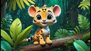Ocelot Whiskers Go Twitch Twitch Twitch | English Nursery Rhyme | Kids Songs | Baby Music