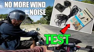 NO MORE WIND NOISE ACHIEVED AFTER A SERIES OF TEST USING BOYA BY-M1 and GOPRO HERO 5 IN MOTOVLOGGING