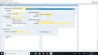 Training for Value Set with scenario in Oracle R12 - Part 7