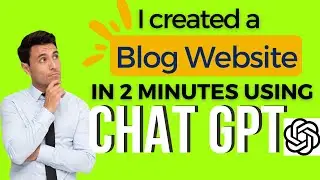 Build a Blog Website using ChatGPT in 2 Minute | ChatGPT website tutorial #openai #chatgpt #flask