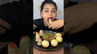 BAHUBALI🔥SPICY PANIPURI EATING #eatingchallenge #shorts #ytshorts #eatingshow
