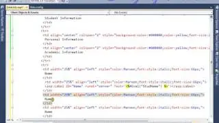 How to Display Student Information using SqlDataSource in Asp Net
