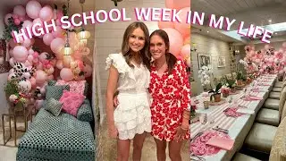HIGH SCHOOL WEEK IN MY LIFE | my grad party, opening grad gifts, and more 🎀🤍